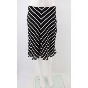 Lauren Ralph Lauren 100% Silk Flounce Skirt